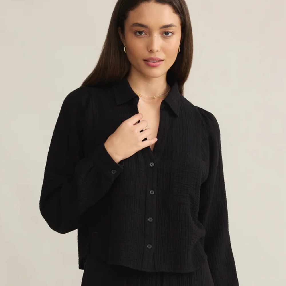 Z Supply Campo Button Up Gauze Top - Size Medium